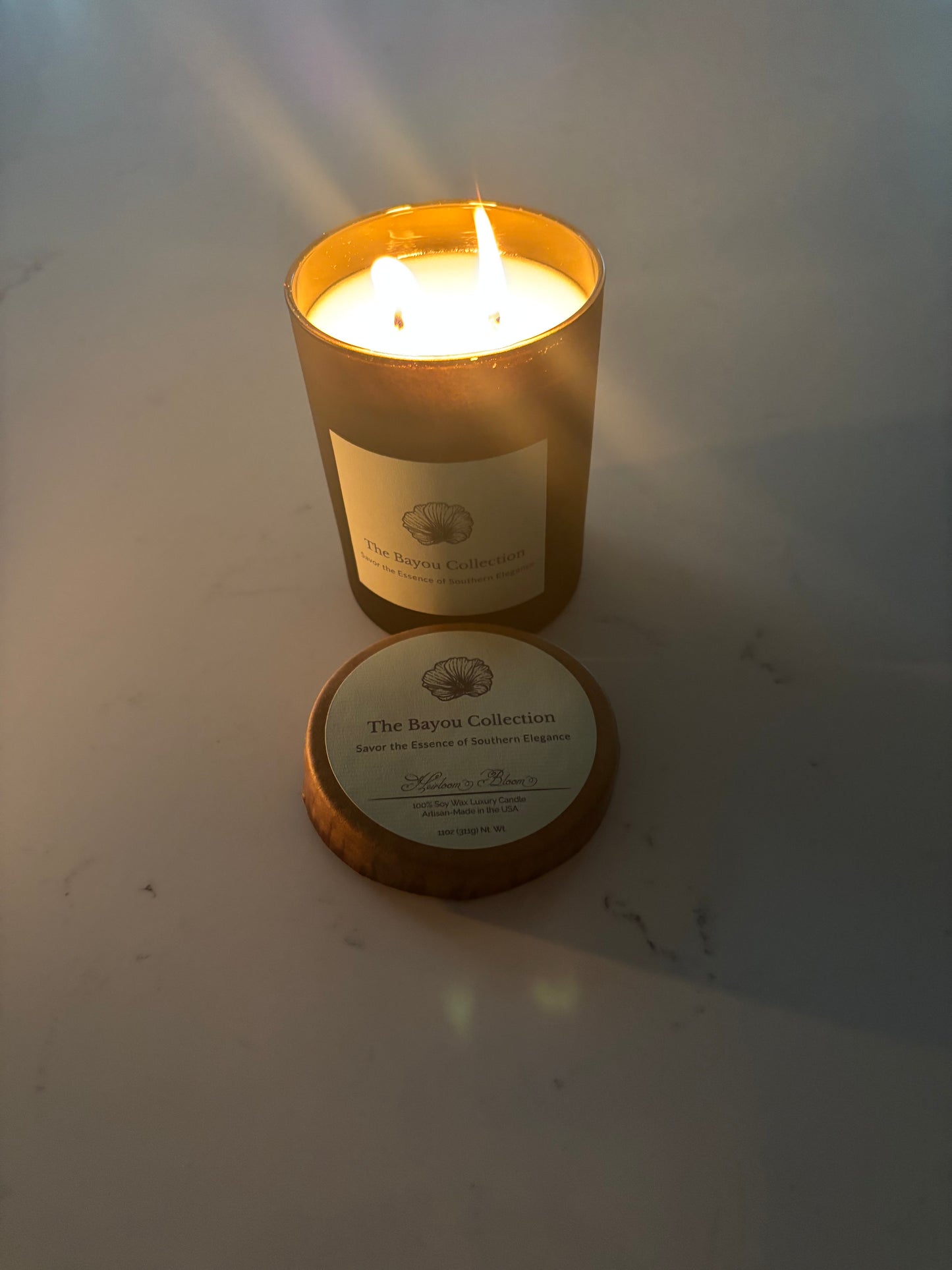 Heirloom and Bloom (11 oz Matte Black Glass)