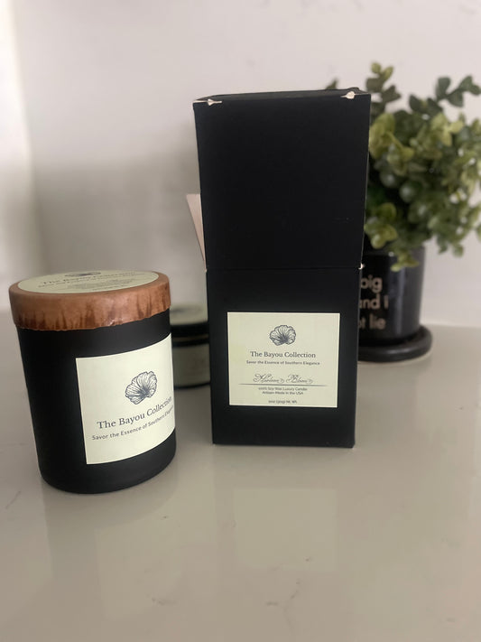 Heirloom and Bloom (11 oz Matte Black Glass)